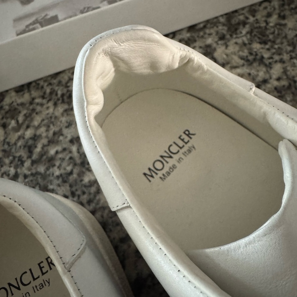 Moncler White Sneakers 38 - Picture 7 of 9